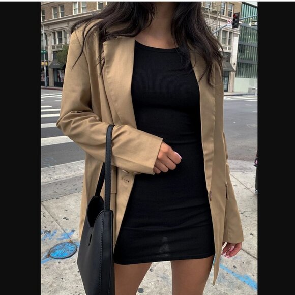 Princess Polly Lioness Welcome to the Jungle Tan Oversized Blazer L - Picture 3 of 14